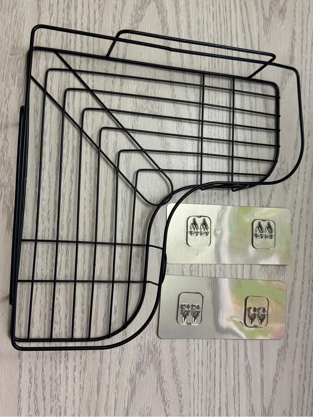 Black Corner Shower Caddy Shelf